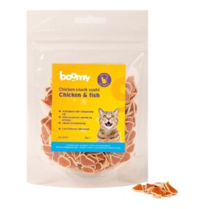 Sushi de poulet et de poisson pour votre chat - 80 grammes - Boomy