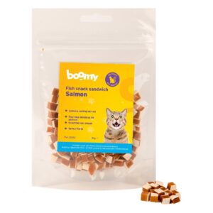 Snacks mous au saumon pour votre chat - 80g - Boomy